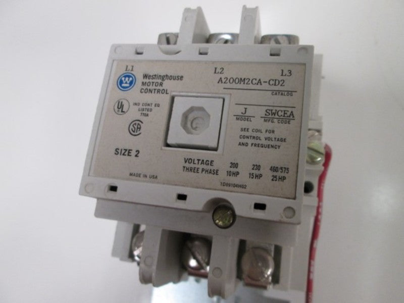 Cutler Hammer Eaton A200M2CACD2 NSFP * GENUINE * Westinghouse CH A200M 2CAC D2