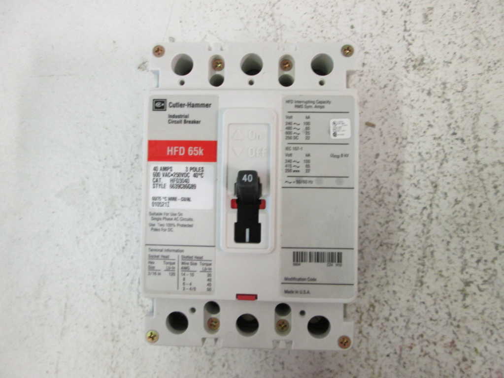 Cutler Hammer HFD3040 NSFP * GENUINE * Eaton Westinghouse