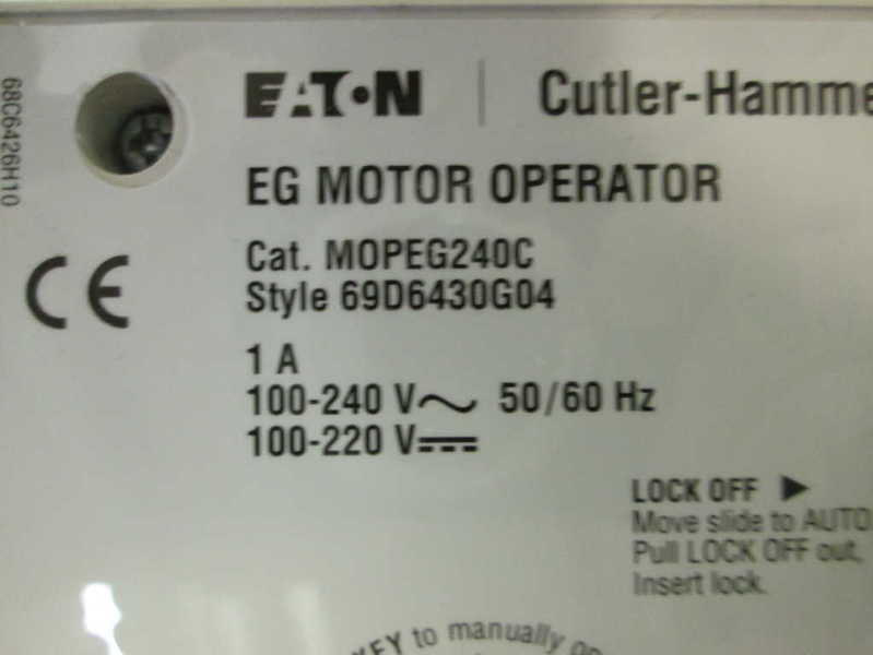Cutler Hammer MOPEG240C  NSFP * GENUINE * M OPEG 240C  Eaton Westinghouse