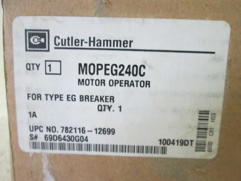 Cutler Hammer MOPEG240C  NSFP * GENUINE * M OPEG 240C  Eaton Westinghouse