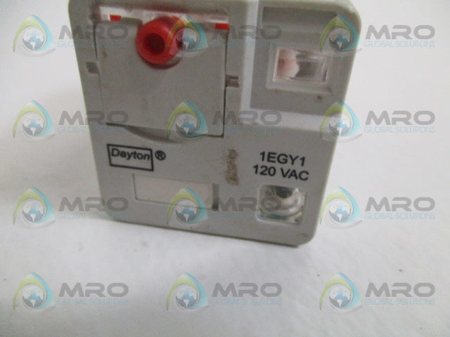 DAYTON 1EGY1 RELAY 120VAC *USED*