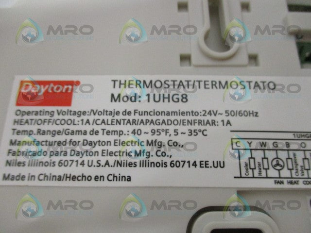DAYTON 1UHG8 PROGRAMMABLE THERMOSTAT *NEW IN BOX*