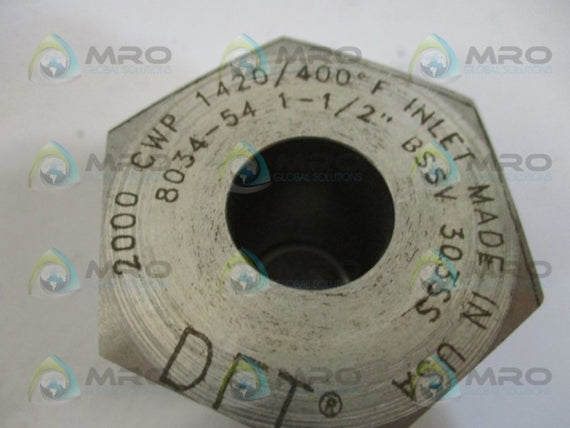 DTF 8034-54 INLET 7/8" 1420/400F *NEW IN BOX*