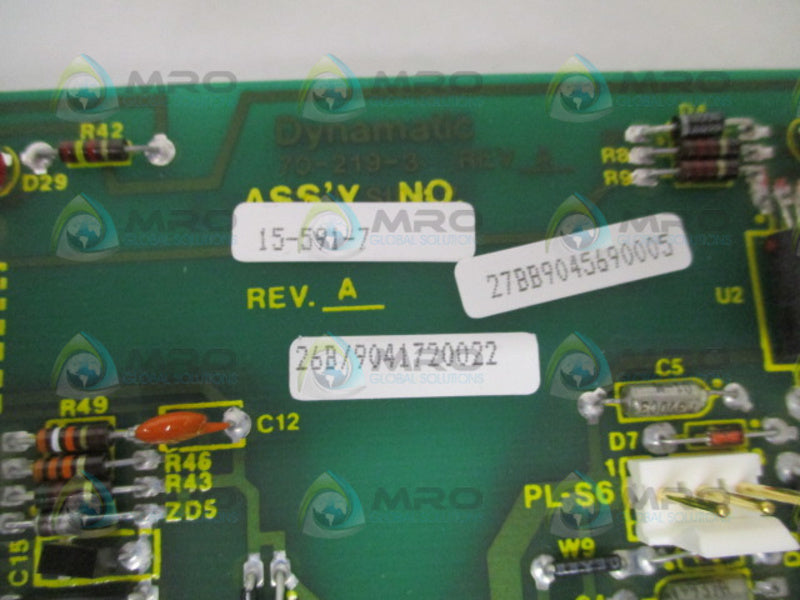 DYNAMATIC 15-591-7 POSITIVE BASE DRIVER BOARD *NEW NO BOX*