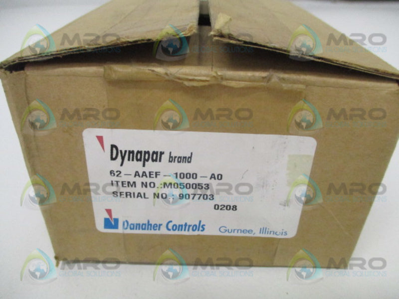DYNAPAR M050053 62-AAEF-1000-A0 ROTARY ENCODER *NEW IN BOX*