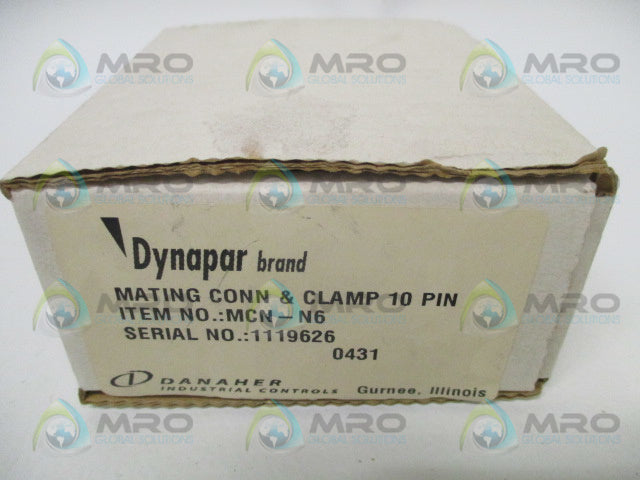 DYNAPAR MCN-N6 MATING CONNECTOR & CLAMP 10 PIN *NEW IN BOX*