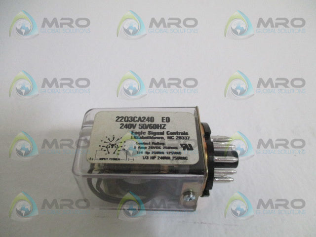EAGLE SIGNAL 22Q3CA240 RELAY 240V *NEW NO BOX*