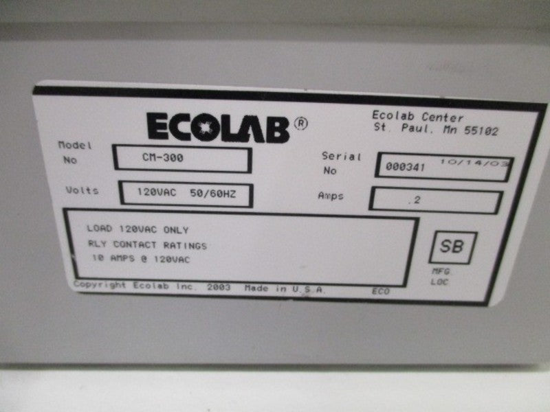 ECO LAB CM-300 CYCLE MASTER *USED*