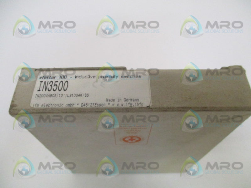IFM EFECTOR IN3500 INDUCTIVE PROXIMITY SENSOR *NEW IN BOX*