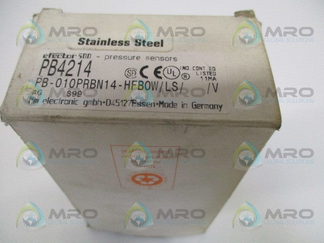 IFM EFECTOR PB4214 PRESSURE MONITOR *NEW IN BOX*