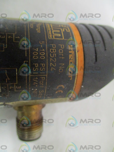 IFM EFECTOR PB5224 PRESSURE SENSOR *USED*
