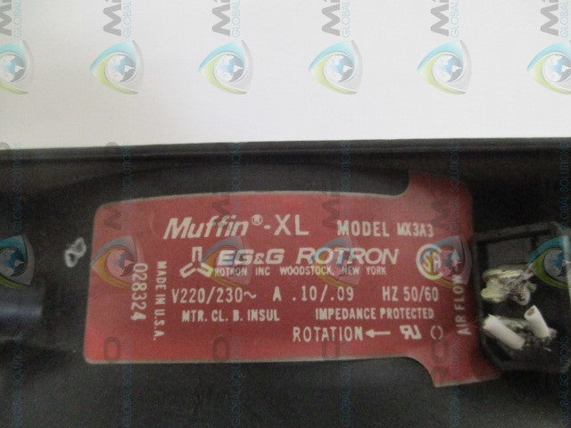EG&G ROTRON MX3A3 AXIAL FAN *USED*