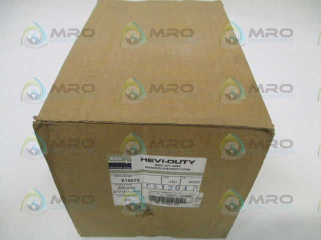 EGS HEVI-DUTY E150TE CONTROL TRANSFOMER 208/240/277/415/480V *NEW IN BOX*