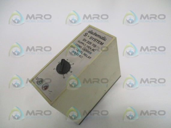 ELECTROMATIC SV225115 COND. LIQUIDS DUAL LEVEL RELAY 115V *USED*