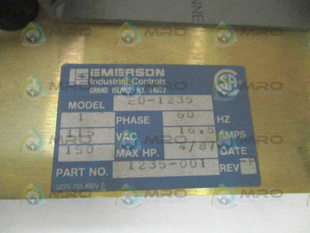 EMERSON ED-1235 1235-001 DRIVE BOARD *USED*
