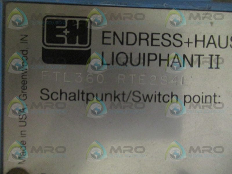 ENDRESS+HAUSER LIQUIPHANT II FTL360-RTE2S4L LEVEL SWITCH *NEW NO BOX*