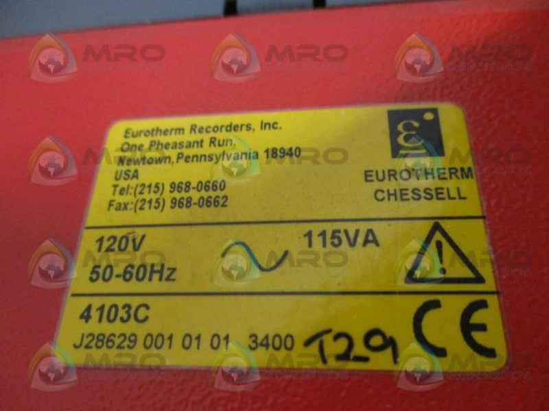 EUROTHERM CHESSELL 4103C STRIP CHART RECORDER *USED*