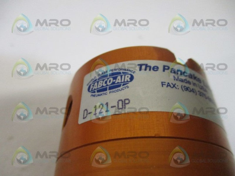 FABCO-AIR D-121-OP PNEUMATIC PANCAKE CYCLINDER *NEW NO BOX*