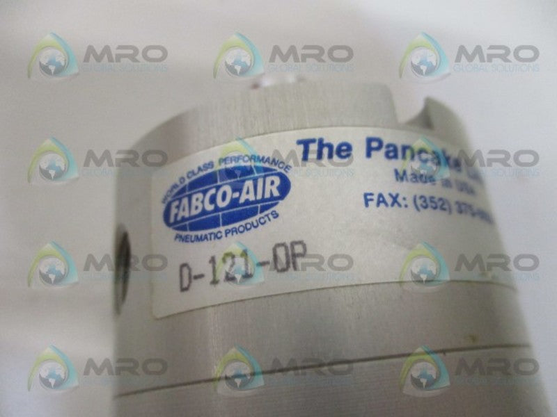 FABCO-AIR D-121-OP PNEUMATIC PANCAKE CYLINDER *NEW IN BOX*