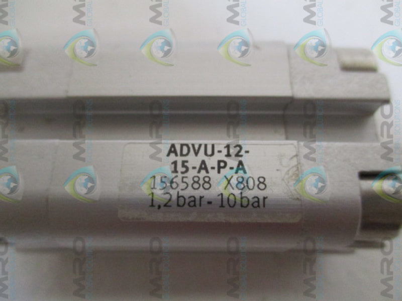 FESTO ADVU-12-15-A-P-A PNEUMATIC COMPACT AIR CYLINDER *NEW NO BOX*