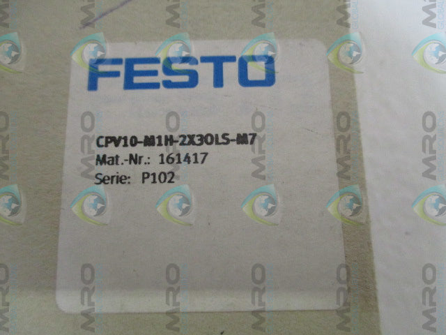 FESTO CPV10-M1H-2X3-OLS-M7 161417 SOLENOID VALVE *NEW IN BOX*