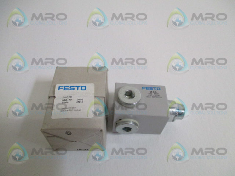 FESTO GF-3/8 ROTARY DISTRIBUTOR *NEW IN BOX*