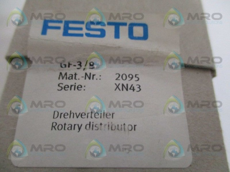 FESTO GF-3/8 ROTARY DISTRIBUTOR *NEW IN BOX*