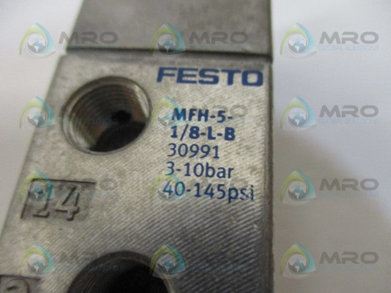 FESTO MFH-5-1/8-L-B SOLENOID VALVE *NEW NO BOX*