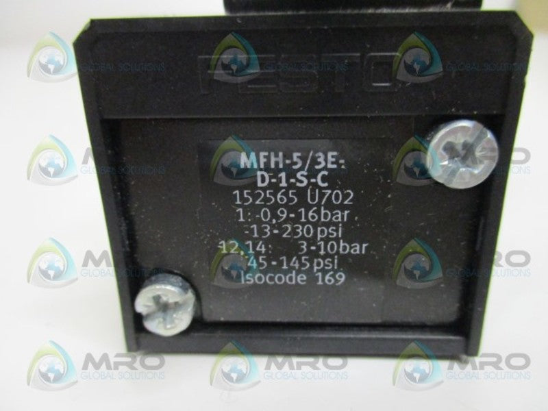 FESTO MFH-5/3E-D-1-S-C 152565 SOLENOID VALVE *NEW NO BOX*