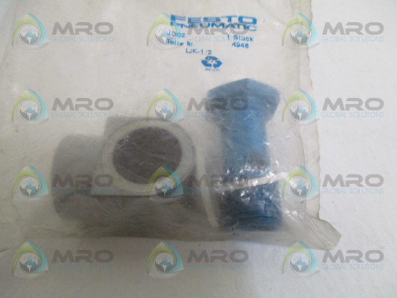 FESTO LJK-1/2 ELBOW FITTING *NEW IN FACTORY BAG*