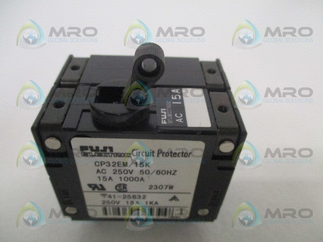 FUJI ELECTRIC CP32EM/15K CIRCUIT PROTECTOR 15A *NEW NO BOX*