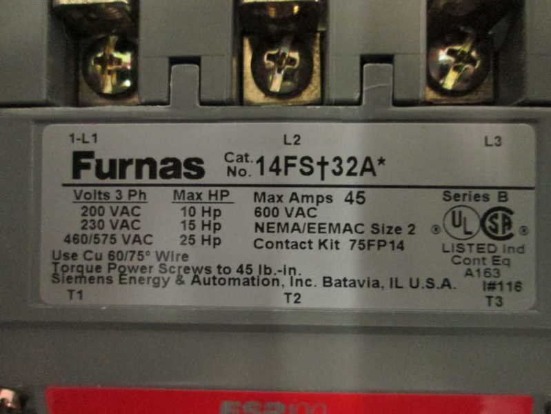 Furnas 14FSH320A NSFP ** GENUINE ** Siemens