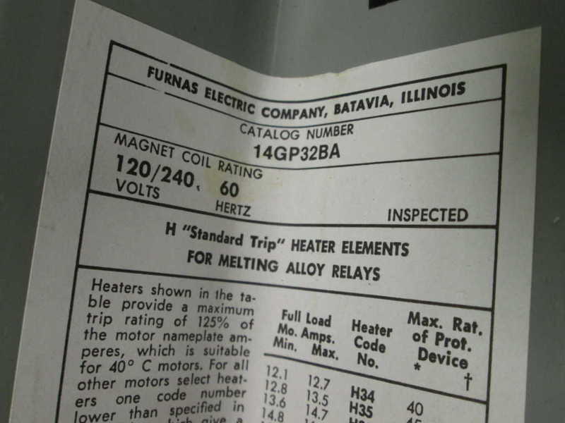 Furnas 14GP32BA NSNP ** GENUINE ** Siemens
