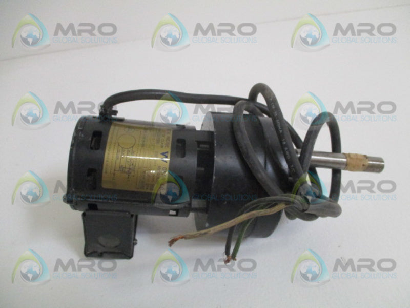 VON WEISE V03569AD88 GEAR MOTOR 1/10HP 65 RPM UNMP