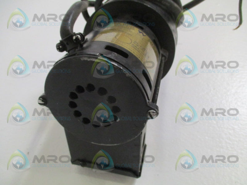 VON WEISE V03569AD88 GEAR MOTOR 1/10HP 65 RPM UNMP