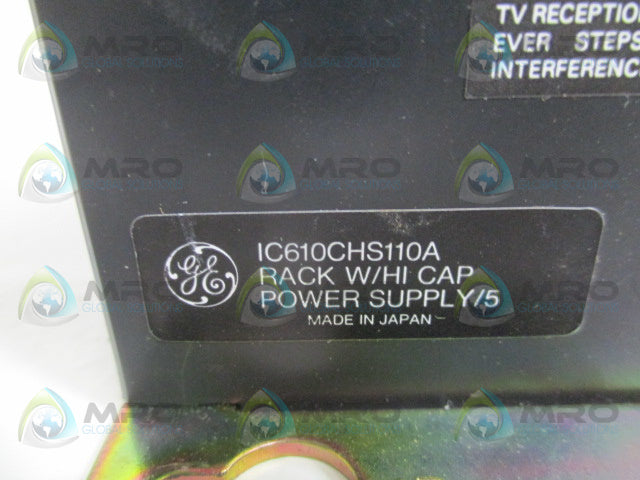 GENERAL ELECTRIC IC610CHS110A PROGRAMMABLE CONTROLLER *USED*
