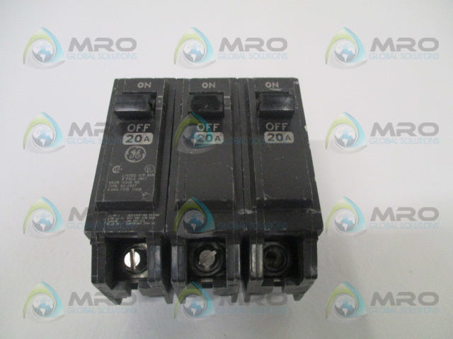 GENERAL ELECTRIC THQB320 CIRCUIT BREAKER 20A *USED*