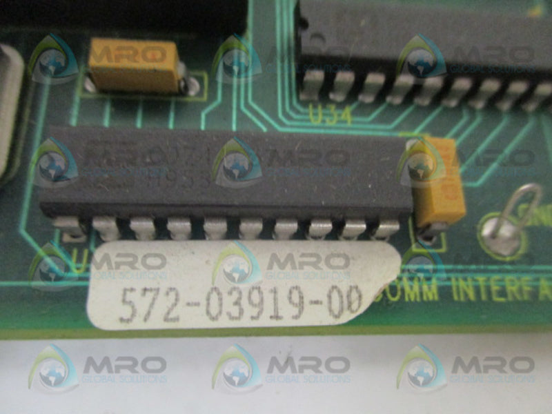 GIDDINGS & LEWIS 572-03919-00 502-03919-00 COMMUNICATION INTERFACE BOARD *USED*