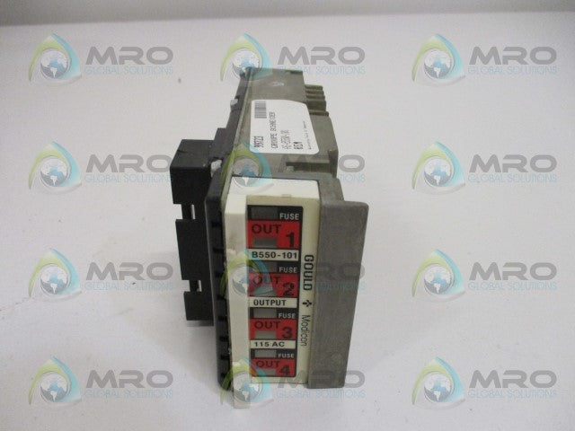 GOULD MODICON AS-B550-101 OUTPUT MODULE (REMANUFACTURED) *USED*