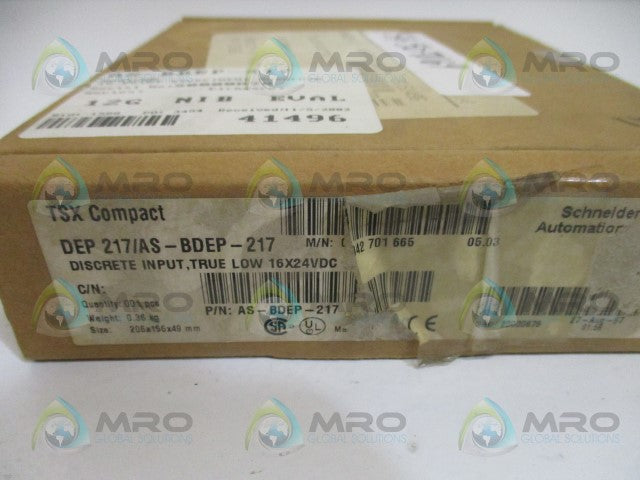 SCHNEIDER AEG TSX COMPACT DEP217/AS-BDEP-217 DISCRETE INPUT MODULE *NEW IN BOX*