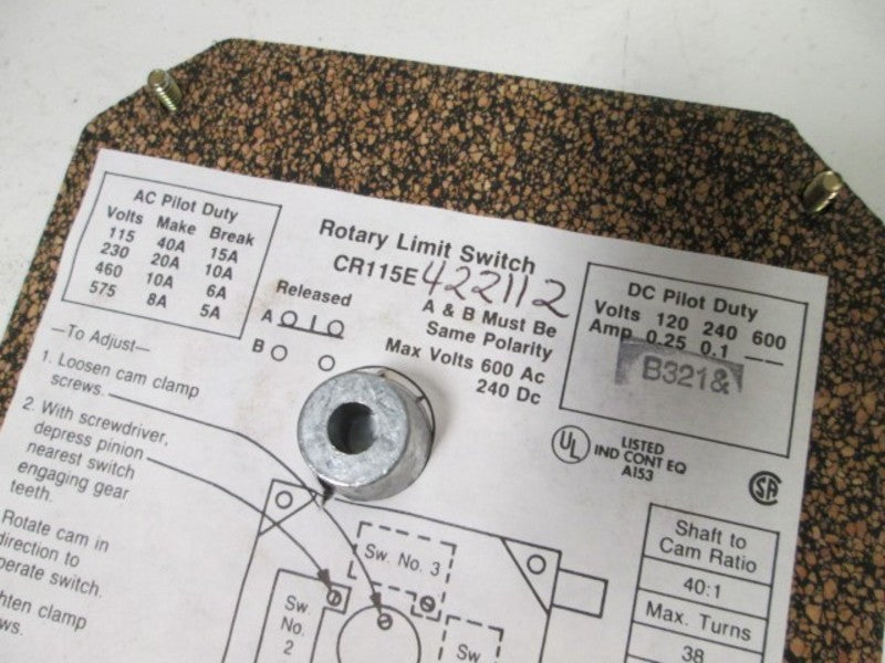 General Electric CR115E422112 NSFP * GENUINE * GE