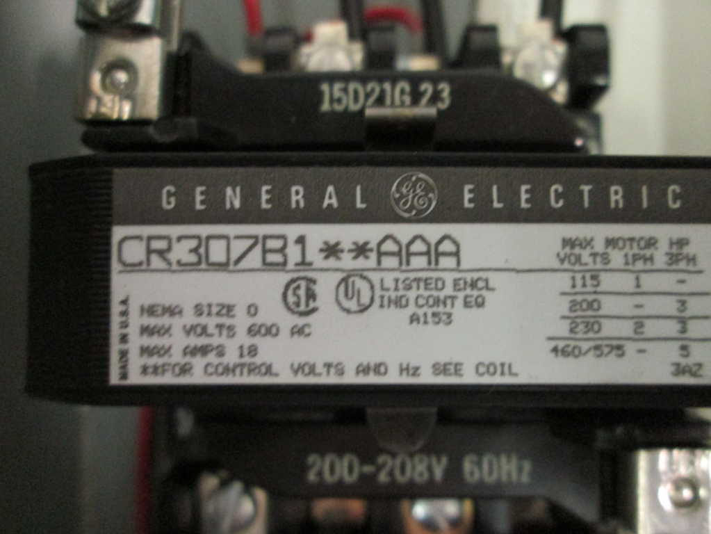 General Electric CR307B123AAA  NSFP **GENUINE** CR307 B123 AAA