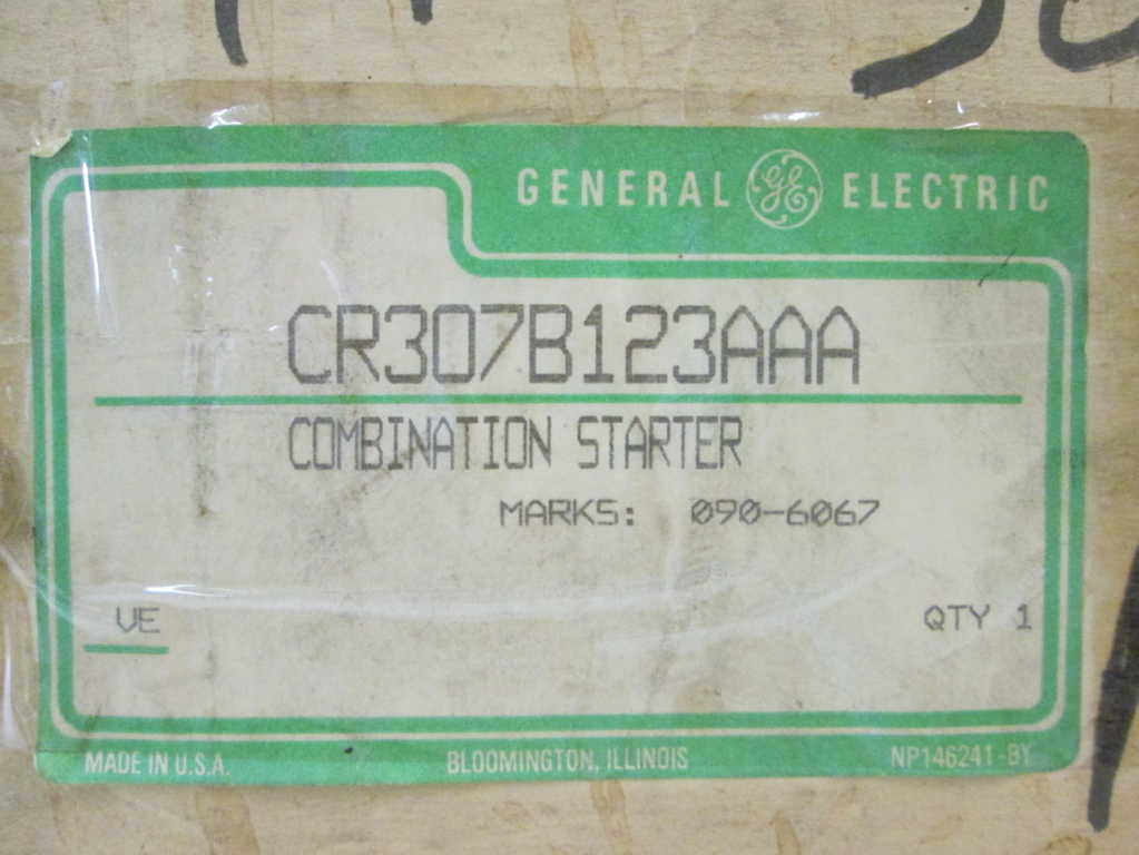 General Electric CR307B123AAA  NSFP **GENUINE** CR307 B123 AAA