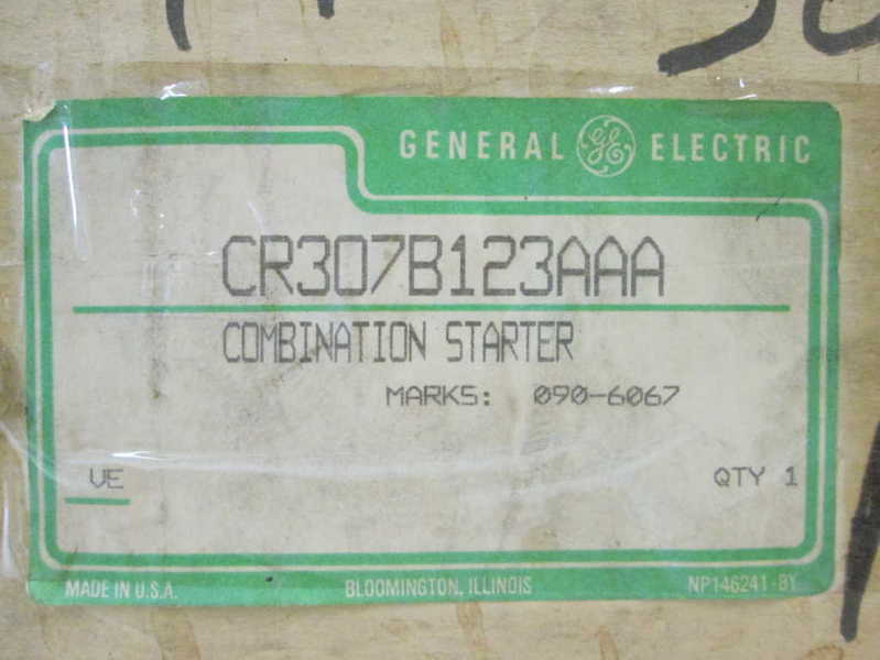 General Electric CR307B123AAA  NSFP * GENUINE * CR307 B123 AAA