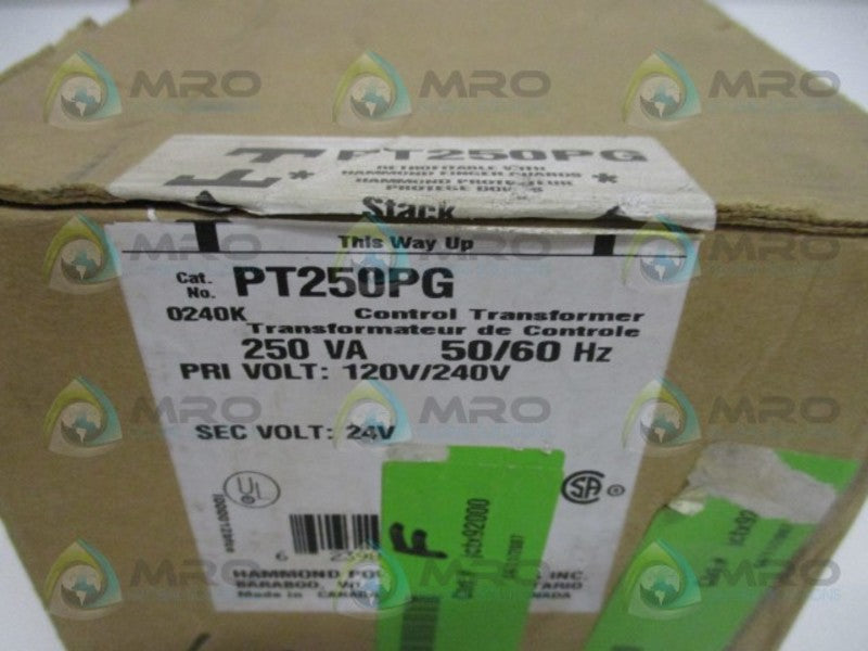 HAMMOND PT250PG CONTROL TRANSFORMER *NEW IN BOX*