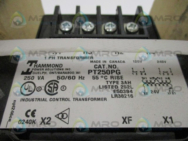 HAMMOND PT250PG CONTROL TRANSFORMER *NEW IN BOX*