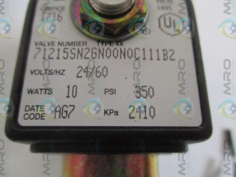 HONEYWELL 71215SN2GN00N0C111B2 SOLENOID VALVE *NEW IN BOX*