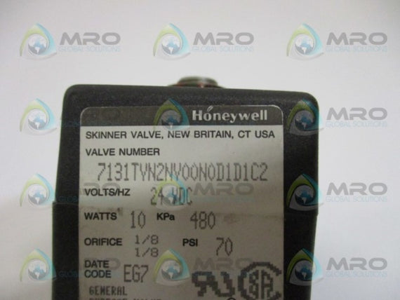 HONEYWELL 7131TVN2NVOON0D1D1C2 VALVE 24VDC *NEW IN BOX*