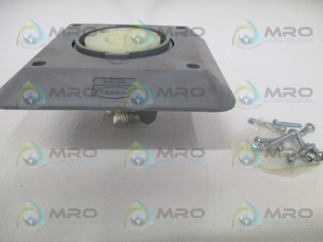 HUBBELL HBL2430SR2 RECEPTACLE FLUSH HOUSING *USED*