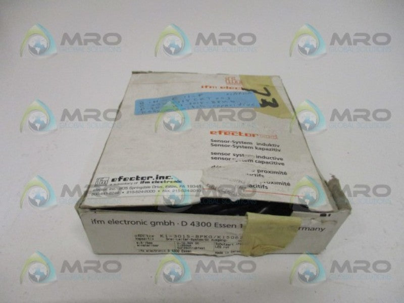 IFM EFECTOR KI-3015-BPKG/KI5062 CAPACITIVE SENSOR *NEW IN BOX*